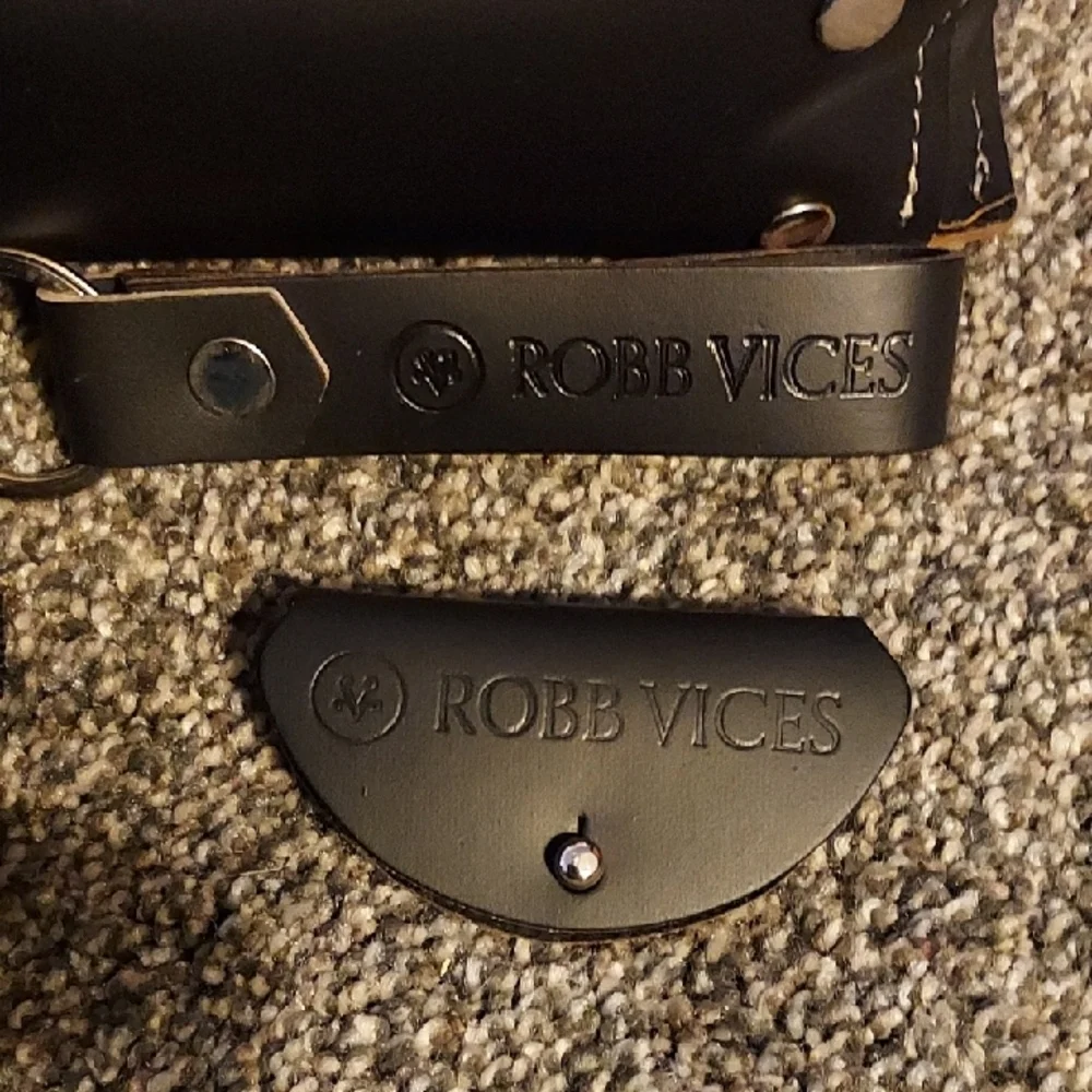 NWOT, Robb Vices Black Leather Men's Bag